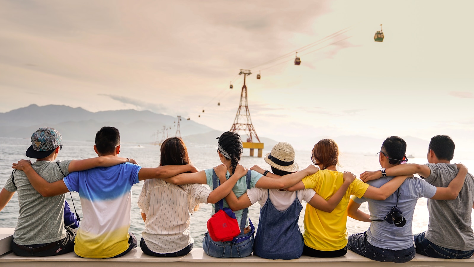 A group of friends looking out for each other